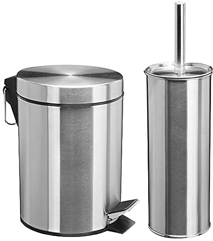 Home In Style Toilet Brush, Stainless Steel, Silver