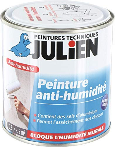 Peinture Anti-Humidité et Étanchéité Julien Satin Blanc Satiné 0,5 L