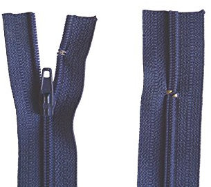 Reißverschluss dunkelblau für Bettwäsche Kopfkissen Bettbezüge schließbare Länge (40 cm)