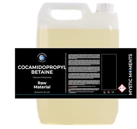 Mystic Moments | Cocamidopropyl Betaine Liquid | 5Kg | Mild Amphoteric Surfactant supports shampoo, body wash, cleanser and bubble bath formulations.