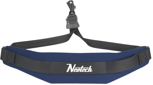 Neotech Saxophone Swivel Hook Neck Strap Soft Sax Padded for Alto Tenor Baritone Soprano – (Small, Navy) - Made in USA