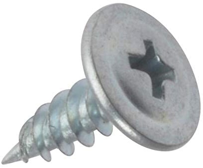 Forgefix DWSWH13 - Confezione da 1.000 viti autofilettanti per cartongesso, zincate, con testa piatta