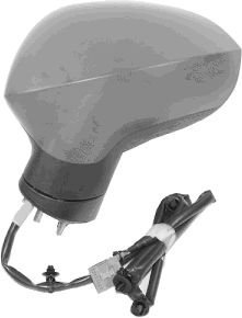 VAN WEZEL 4944807 Außenspiegel Seitenspiegel Seitenrückspiegel Komplettspiegel konvex für elektr.Spiegelverstellung beheizbar links