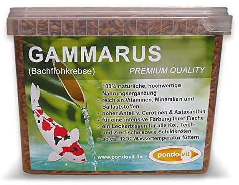 pondovit Gammarus (Bachflohkrebse - Premiumsnack - Koi Leckerbissen, 2.4 l