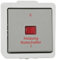 Globe Warehouse Vedder AP/FR Heizungsnotschalter, 2-polig, IP44, grau