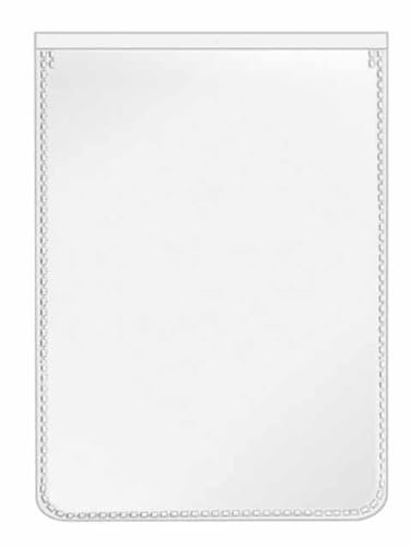 VELOFLEX 3119510 - Schutz- und Ausweishülle 66 x 90 mm, PP-Folie, mit Einreißschutz, dokumentenecht, 100 Stück