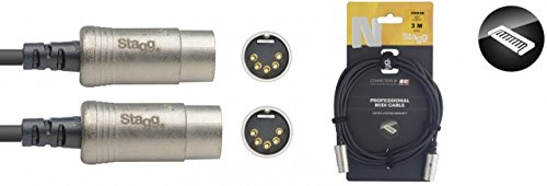 Stagg NMD3R MIDI-Kabel (3m, DIN-Stecker DLX)