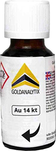 GOLDANALYTIX Prüfsäure Gold 14 Karat (585) - Probiersäure für den Gold-Test – Zuverlässig und schnell Gold testen