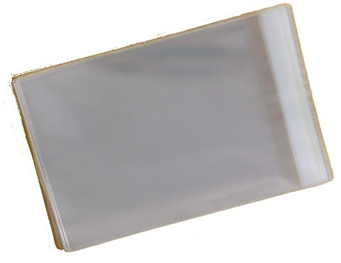 celloexpress Zellophan-Hüllen zur Aufbewahrung von Grußkarten, C6, 30 Mikron, 120 x 162 mm, 30 mm Lasche, 1.000 Stück