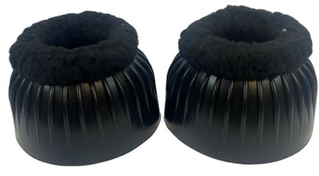 Intrepid International Fleece Top Bell Boots, Black, Small