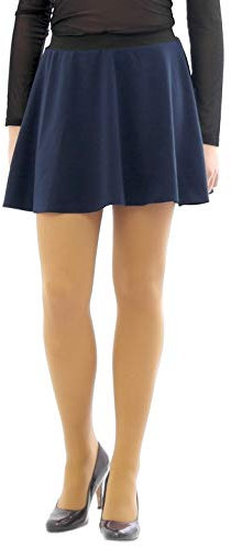 Swing Rock Mini hohe Taille Falten-Rock Gummibund Skirt Minirock dunkelblau XXL/3XL