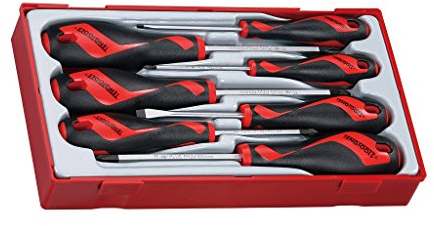 Tengtools TT917N - Juego de 7 destornilladores de bocas planas, Phillips y Pozidriv
