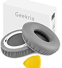Geekria QuickFit Soft Replacement Ear Pads for Beats SoloHD On-Ear Headphones (Not Compatible with Other Headphone Models), Repair Parts (Grey)