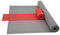 Sensalux Kombi-Set 1 Tischdeckenrolle 1,5m x 25m + Tischläufer 30cm (Farbe nach Wahl) Rolle grau Tischläufer rot