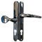 Vita Lever Pad Offset Upvc Door Handle 92pz and 62pz Chrome