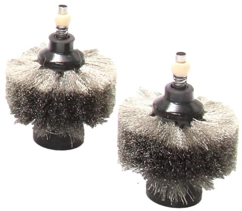 JBC Ersatzbürsten für CLMB, Neusilber, schwarz CLMB-A8 (Ersatzreinigungsbürste Bürste Buerste CLMB-2A JBC-CLMB-2A Ersatzbürste Ersatzbuerste Reinigungsbürste Reinigungsbuerste) (Pack à 2 Stück)