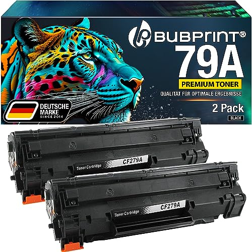 Bubprint 2 Toner kompatibel als Ersatz für HP 79A CF279A für Laserjet Pro M12 M12a M12af M12w M26 M26a M26nw Schwarz