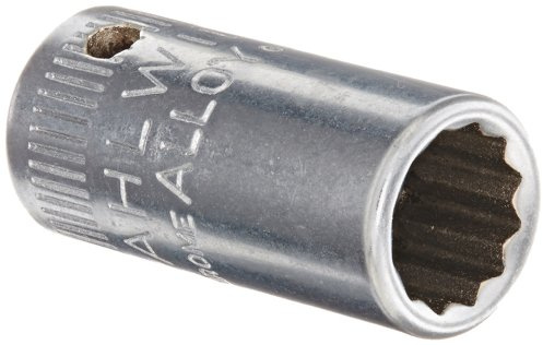 STAHLWILLE Nr. 40aD Steckschlüsseleinsatz 6,3 mm (1/4) Schlüsselweite 9/32 L.23 mm AS-drive, HPQ-Hochleistungsstahl, verchromt