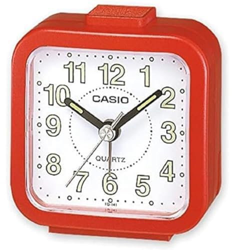 Casio - TQ-141-4EF - Réveil - Quartz Analogique - Alarme Rouge 60 x 20 x 60 mm