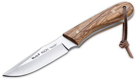 Muela 02MU008 Messer Bison Olive 8.9 cm Fahrtenmesser,Braun,M