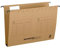 SCHÄFER SHOP Hängesammler 40 mm – A4 Hängeregister Hängemappen Hängetaschen aus Recycling-Karton mit Organisationsaufdruck - beige, 25 Stück