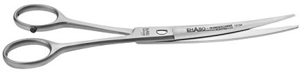 EHASO Gebogene, hochwertige Hundeschere aus Solingen. rostfrei, 19cm matt