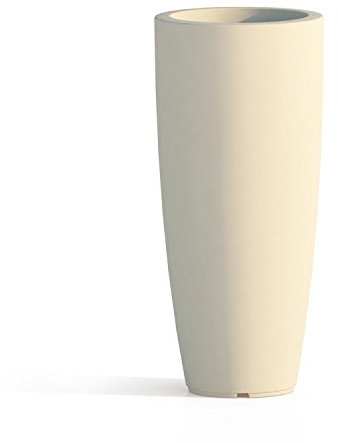 Tekcnoplast STILO Round V0016 Vase, Ivoire, Ø 33 cm. -H 70 cm