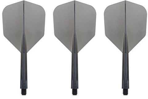 Condor Zero Stress Flight System - Small Clear Black - Dart Flights Medium