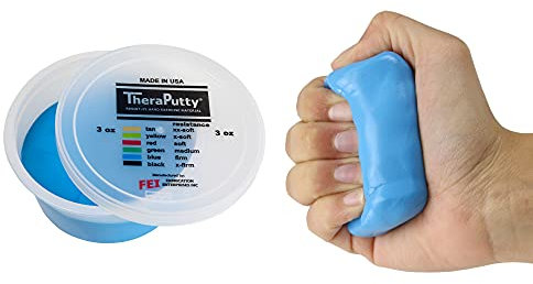 CanDo Antimikrobielle Theraputty - Therapie-Knetmasse - 85 g - Blau - (schwer)
