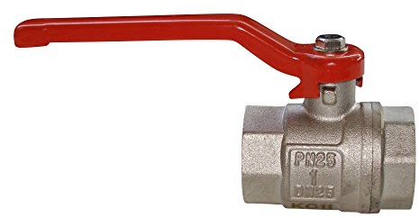 Kugelhahn beidseitig Innengewinde, IG-IG von 1/2' bis 2 1/2' mit Hebelgriff - Pressmessing - mit vollem Durchgang, Größe Kugelhahn:3/4 Zoll IG-IG