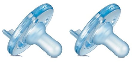 Philips 2 Pack AVENT Soothie Pacifier, Blue, 0-3 Months