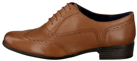 Clarks Damen Hamble Oak Derby, Braun Dark Tan Leather, 37 EU