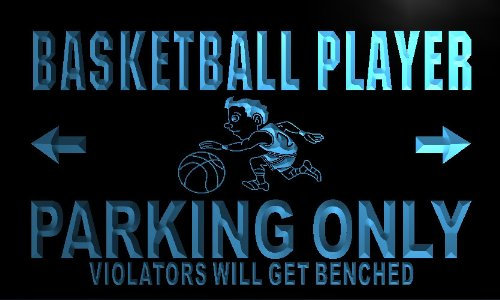 ADV PRO n122-b Basketball Player Parking Only Neon Light Sign Barlicht Neonlicht Lichtwerbung