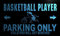 ADV PRO n122-b Basketball Player Parking Only Neon Light Sign Barlicht Neonlicht Lichtwerbung