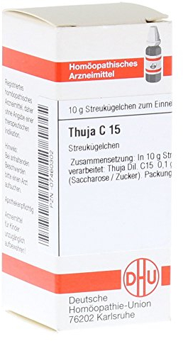 DHU Thuja C15 Streukügelchen, 10 g Globuli