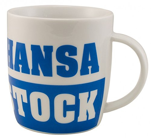 FC Hansa Rostock Tasse / Becher 'Rostock' Schriftzug Fanartikel