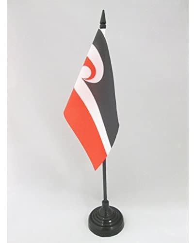 AZ FLAG - Tischflagge Māori - 15x10 cm - Maori Tischfahne 10 x 15 Cm - Flaggen