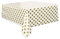 Punktmuster-Kunststoff-Tischdecke - 2,74 m x 1,37 m - Gold