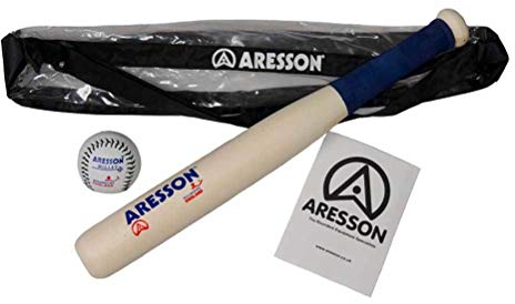 Aresson Herren Mirage Schlagball-Schläger und Ball-Set, weiß, Einheitsgröße