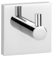 Croydex QM441741 Flexi-Fix Chester Robe Hook, 54 x 54 x 47mm, Silver