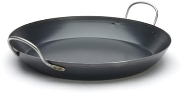 De Buyer, PAELLERA HIERRO AZUL, 2 ASAS, 15 RACIONES Ø 47 CM--5023.47