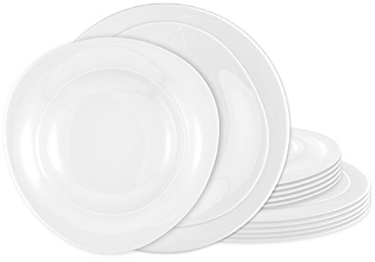Seltmann Weiden Trio Weiß uni Tafelservice 12tlg.
