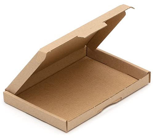 KK Verpackungen Großbriefkartons 157 x 115 x 15 mm Braun DIN A6 (Außenmaß 175 x 120 x 17 mm) | 50 Stück, Versandkartons Faltschachteln Großbrief Post-Kartons für Warensendungen Büchersendungen (GB01)