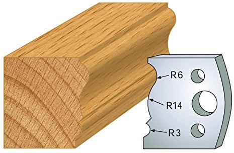 106 : Jeu de 2 fers plinthe ht 40 mm pour porte outils entr'axe plot 24 mm