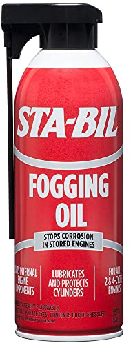 STA-BIL (22001) Fogging Oil - Stops Corrosion In Stored Engines - Lubricates And Protects Cylinders - Coats Internal Engine Components - For All 2 and 4 Cycle Engines, 12 oz.