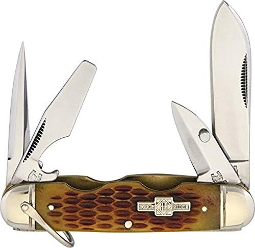 Rough Ryder Campingmesser, Bernsteinknochen, Einheitsgröße (RR533), Off-weiß