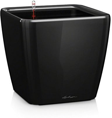 Lechuza Pflanzgefäß Quadro LS 35 schwarz Hochglanz 16169