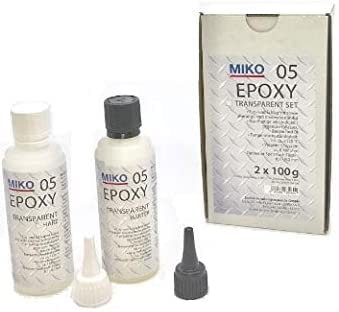 5 Min. Epoxy Kleber Transparent 200 gr. Packung 2x 100 ml