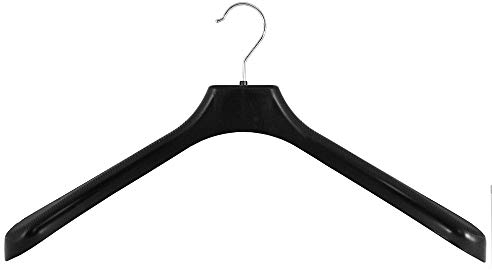 Kleiderbügel für Jacken und Mäntel, 48 cm, XL, schwarz, 60 Stück