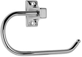 Croydex Sutton Toilet Roll Holder with Chrome Finish | Wall Mounted | Traditional Design | Durable Zinc Alloy Construction | Bathroom Storage Solution